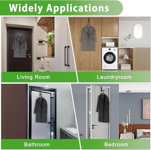 2 Pcs Over The Door Hooks Hanger,Over The Door Organizer Racks, Collapsible Folding Over Door Clothes Drying Laundry Hooks for Hanging Clothes,Over Door Storage Hangers for Bedroom Bathroom (White) in Saudi Arabia