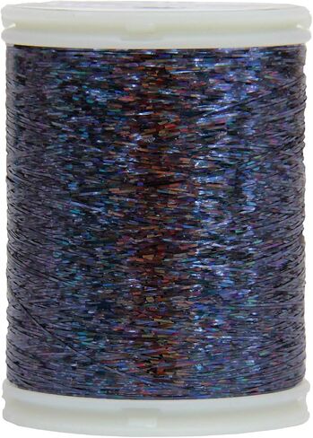 Threadart Sparkle Holographic Shimmer Thread - 300 Meters - Black in Kuwait
