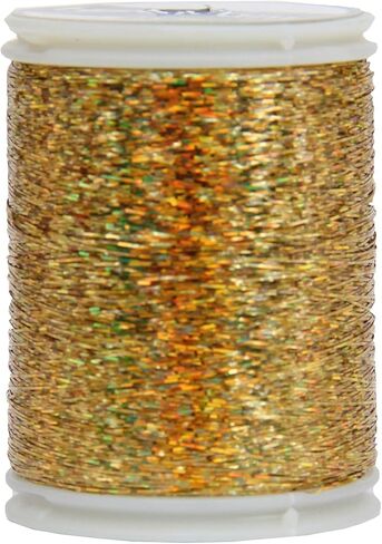 Threadart Sparkle Holographic Shimmer Thread - 300 Meters - Black in Kuwait