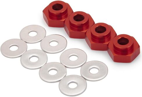 4PCS Aluminum Alloy 12mm Turn to 17mm Wheel Rim Hex Adapter Drive Hub Conversion Extension Compatible with Tamiya Axial Traxxa HPI Himoto HSP Losi Kyosho RC 1/10 On-Road Car Tires (Black) in Saudi Arabia