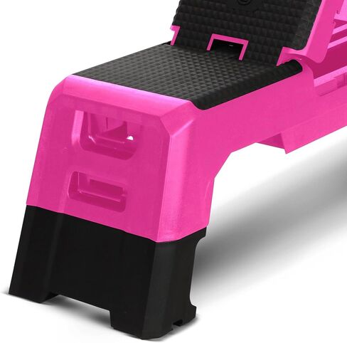 HolaHatha Adjustable Multi-Functional Exercise Bench 440 Pound Capacity Foldable Incline Deck, 8.5 to 14.5 Inch Height, Compact Design, in Saudi Arabia