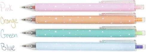 Teaching is a Work of Heart Gel Pen Set, Gel Pens for Journaling, Set of 4 Click-Style Colored Pens for Note Taking, Cute School Supplies Aesthetic, Gifts for Teachers in Saudi Arabia