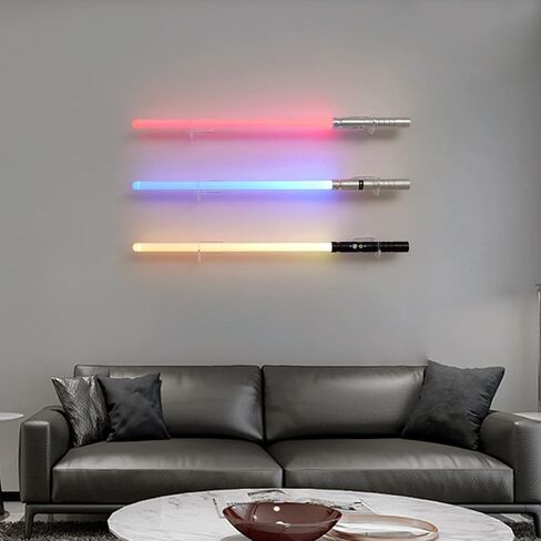 Light Saber Wall Mount Holder-Lightsaber Wall Mount-(Black 2set)-Light Saber Mount for Wall-Lightsaber Stand-Lightsaber Holder Wall Mount-Lightsaber Placement Display-(Swords Not Included) in Saudi Arabia