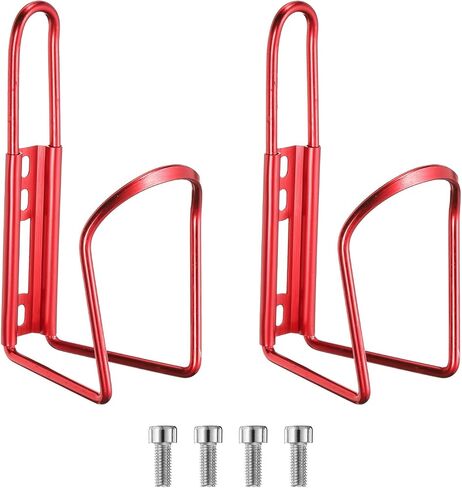 HARFINGTON Bicycle Water Bottle Cage Aluminum Basic Bike Universal Water Bottle Holder Mount with Screws for MTB Mountain Road Gravel in Kuwait