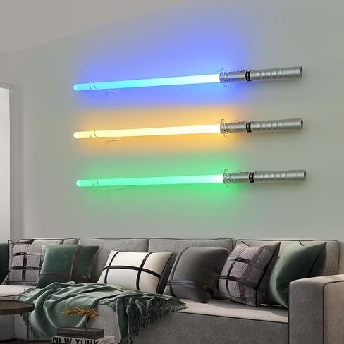 Light Saber Wall Mount Holder-Lightsaber Wall Mount-(Black 2set)-Light Saber Mount for Wall-Lightsaber Stand-Lightsaber Holder Wall Mount-Lightsaber Placement Display-(Swords Not Included) in Saudi Arabia