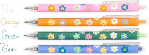 Teaching is a Work of Heart Gel Pen Set, Gel Pens for Journaling, Set of 4 Click-Style Colored Pens for Note Taking, Cute School Supplies Aesthetic, Gifts for Teachers in Saudi Arabia