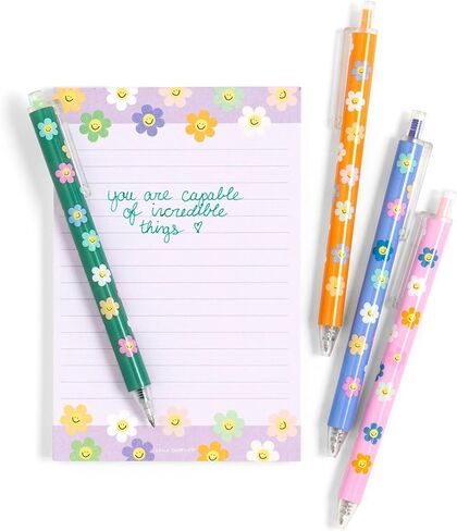 Teaching is a Work of Heart Gel Pen Set, Gel Pens for Journaling, Set of 4 Click-Style Colored Pens for Note Taking, Cute School Supplies Aesthetic, Gifts for Teachers in Saudi Arabia