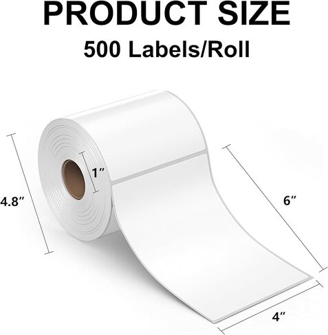 4x6 Thermal Shipping Labels - 2Roll,220 Labels/Roll, BPA-Free, Waterproof, Strong Adhesive, Compatible with Zebra & Most Thermal Printers for FedEx, UPS, USP in Saudi Arabia