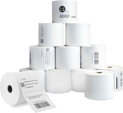 4x6 Thermal Shipping Labels - 2Roll,220 Labels/Roll, BPA-Free, Waterproof, Strong Adhesive, Compatible with Zebra & Most Thermal Printers for FedEx, UPS, USP in Saudi Arabia