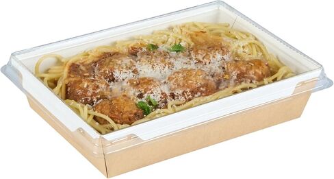 Restaurantware LIDS ONLY: Cafe Vision Small Click Lock Lids 50 Disposable Clear Plastic Lids - Containers Sold Separately Click Lock Closure Plastic Lids For Small Click Lock Containers in Saudi Arabia