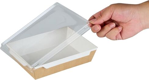 Restaurantware LIDS ONLY: Cafe Vision Small Click Lock Lids 50 Disposable Clear Plastic Lids - Containers Sold Separately Click Lock Closure Plastic Lids For Small Click Lock Containers in Saudi Arabia