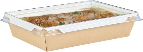 Restaurantware LIDS ONLY: Cafe Vision Small Click Lock Lids 50 Disposable Clear Plastic Lids - Containers Sold Separately Click Lock Closure Plastic Lids For Small Click Lock Containers in Saudi Arabia