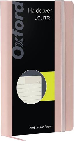 Oxford Journal, Lined Writing Notebook, Writer's Journal, Classic Notebook for School or Office, 240 Pages, 5" x 8.25", Hardcover, Blush (75501) in Saudi Arabia