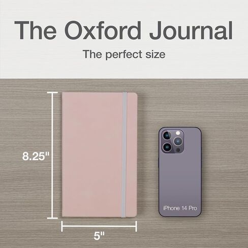 Oxford Journal, Lined Writing Notebook, Writer's Journal, Classic Notebook for School or Office, 240 Pages, 5" x 8.25", Hardcover, Blush (75501) in Saudi Arabia