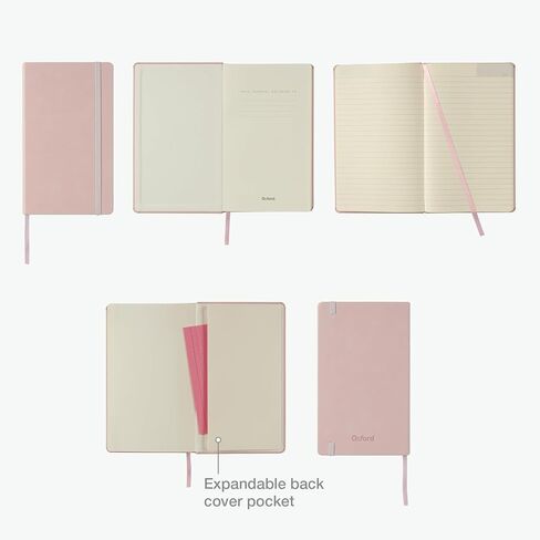 Oxford Journal, Lined Writing Notebook, Writer's Journal, Classic Notebook for School or Office, 240 Pages, 5" x 8.25", Hardcover, Blush (75501) in Saudi Arabia