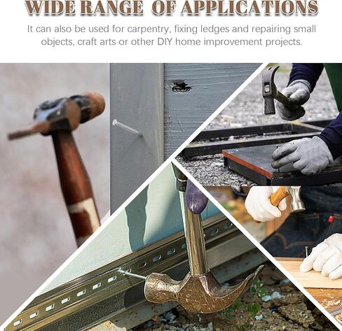 300Pcs Steel Nails Assortment Kit, 20MM 30MM 40MM 50MM 60MM White Galvanized Hardware Nails Cement Nails for Hanging Pictures, Wall Nails, Wood Nails, Finishing Nails, Household and DIY in Kuwait