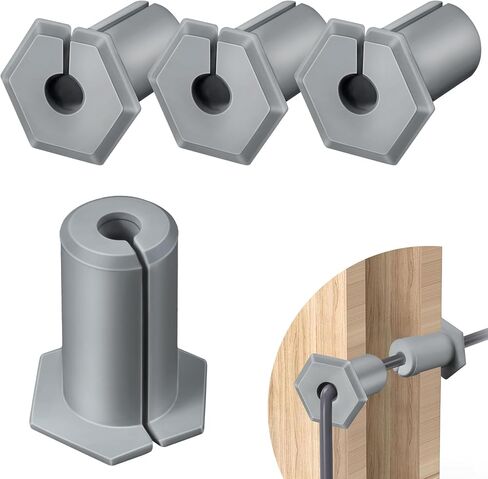 4 Pcs 3/4 Inch Cable Grommets Compatible with Starlink Ethernet Wall Cable Pass Through Bushing Grommet Accessories Wire Grommet Cable Routing Kit Compatible with Starlink Wall Router Adapter(White) in Kuwait