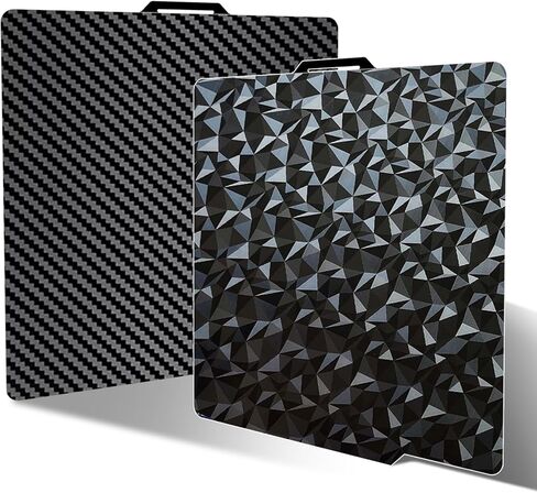 3D Printer Build Plate for Bambu Lab A1/X1/X1C/X1E/X1/P1P/P1S,Flexible Double Sided Smooth PEY Build Plate,3D Printer Spring Steel Sheet Plate Removable Platform(PEY-Circle+PEY-Starry) in Kuwait