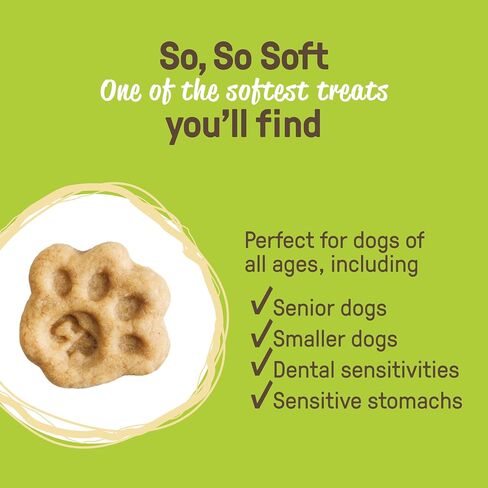 COOKIE PAL Organic Soft Dog Treats (Peanut Butter & Apple), Low Calorie Peanut Butter Puppy Biscuits, Human Grade Biscuits, Non-GMO, Perfect for Training Dog Treats, 8.8 oz (Pk of 3) in Saudi Arabia