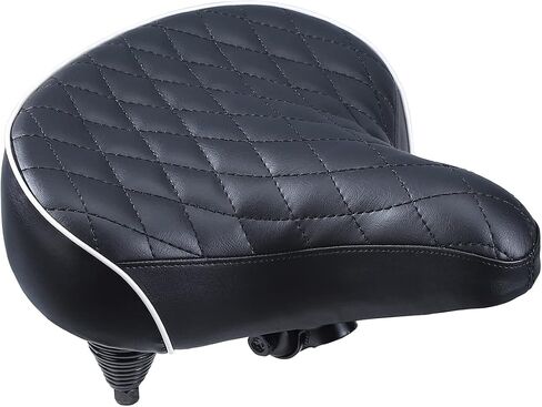 Beach Cruiser Bike Seat,Comfortable Extra Wide Suspension Bike Seat,Bike Seats for Heavy Riders,Electra Bike Seat Replacement for Men and Women. in Saudi Arabia