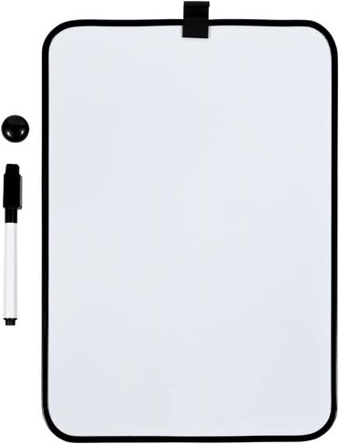 JAM PAPER Magnetic Dry Erase Foam Boards w/Black Board Marker - 8 x 12 - Black Border - Sold Individually in Saudi Arabia