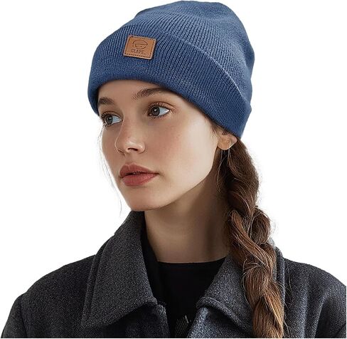 Croogo Beanie للجنسين متماسكة الكفة قبعة دافئة قبعة الجمجمة لينة بسط يوميا مضلع Toboggan قبعة تخزين القبعات Skullies قبعات التزلج in Saudi Arabia