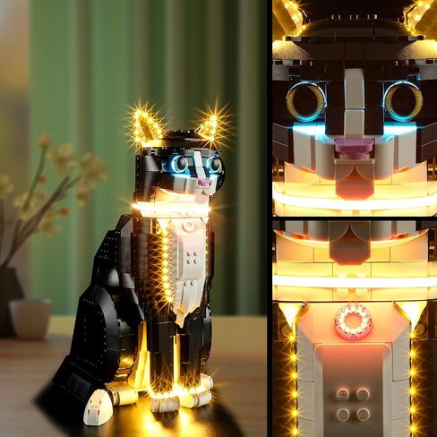 Vaodest Led Light for Lego 21349 Ideas Tuxedo Cat Model,Design and Configuration Compatible with Model 21349(Led Light Only, Not Building Block Kit) in Kuwait