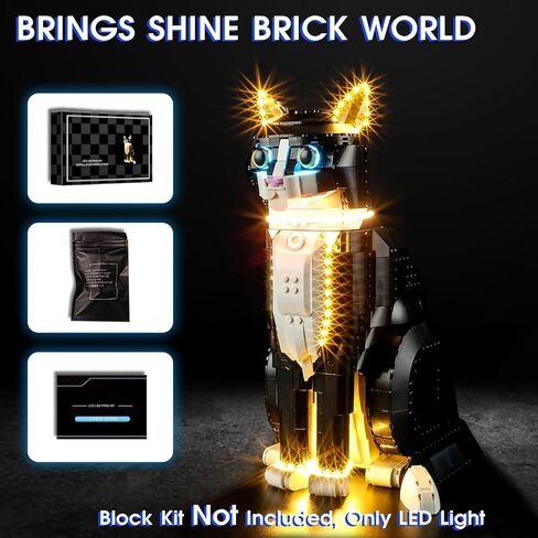 Vaodest Led Light for Lego 21349 Ideas Tuxedo Cat Model,Design and Configuration Compatible with Model 21349(Led Light Only, Not Building Block Kit) in Kuwait