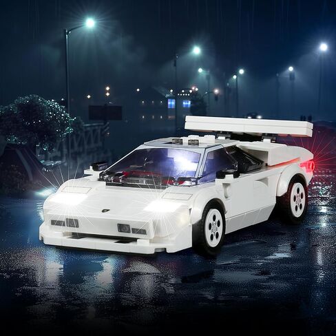 LED Lighting Compatible with Lego Lamborghini Countach 76908, Light Kit Compatible with Lego 76908, Giving Light to Model, NOT Included The Model Set（Standard Version） in Saudi Arabia