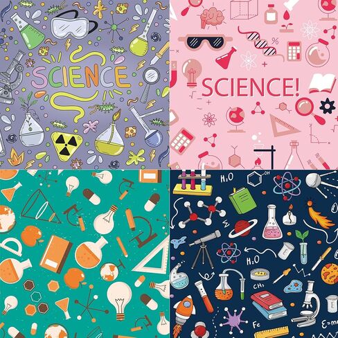 24PCS Science Experience Scrapbook Paper 6 "x6" تجربة علمية تخصص كرامينج بطاقة ورق الورق المصمم منصات الورق المرغوب in Kuwait