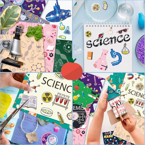 24PCS Science Experience Scrapbook Paper 6 "x6" تجربة علمية تخصص كرامينج بطاقة ورق الورق المصمم منصات الورق المرغوب in Kuwait