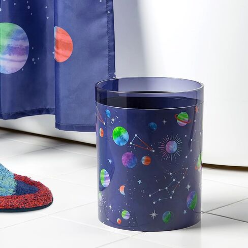 Allure Home Creation Under The Sea Fish Plastic Wastebasket Compact Size 1.71 Gallons in Saudi Arabia