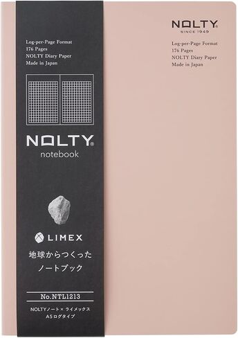 NOLTY NOTE × LIMEX, A5 Ruled Line Notebook, 6.00mm, 176 Sheets, Soil Beige in Kuwait