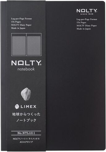 NOLTY NOTE × LIMEX, A5 Ruled Line Notebook, 6.00mm, 176 Sheets, Soil Beige in Kuwait