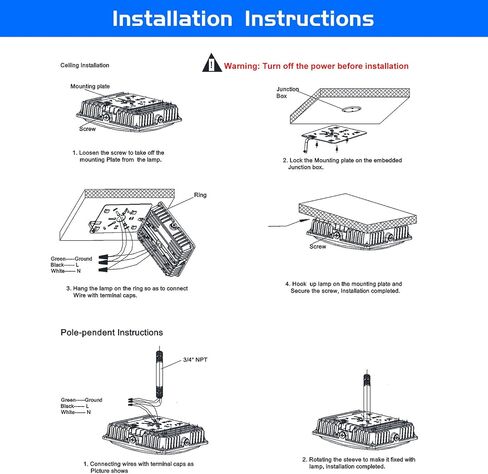 LED Canopy Light Fixture 45W 1 Pack,HID/HPS Replacement, 9.5" x 9.5", LED Shop Light, 5700K, AC100-277V, IP65 Waterproof,Canopy Light Outdoor for Gas Station,Warehouse Light (45W-1Pack) in Saudi Arabia