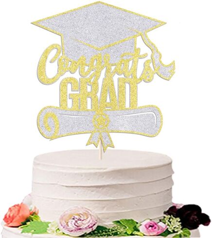 2025 Graduation Congrats Grad Cake Topper,2025 High School/College/Senior Graduation Party Decorations Supplies in Saudi Arabia