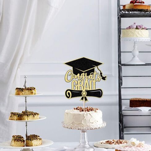 2025 Graduation Congrats Grad Cake Topper,2025 High School/College/Senior Graduation Party Decorations Supplies in Saudi Arabia