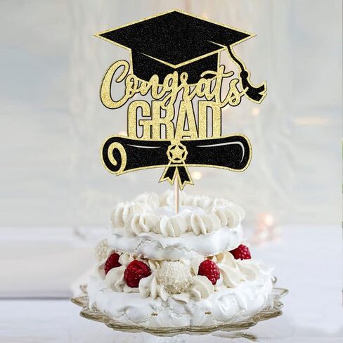 2025 Graduation Congrats Grad Cake Topper,2025 High School/College/Senior Graduation Party Decorations Supplies in Saudi Arabia