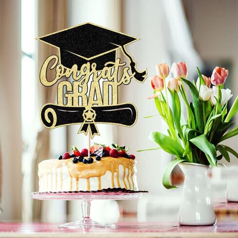 2025 Graduation Congrats Grad Cake Topper,2025 High School/College/Senior Graduation Party Decorations Supplies in Saudi Arabia