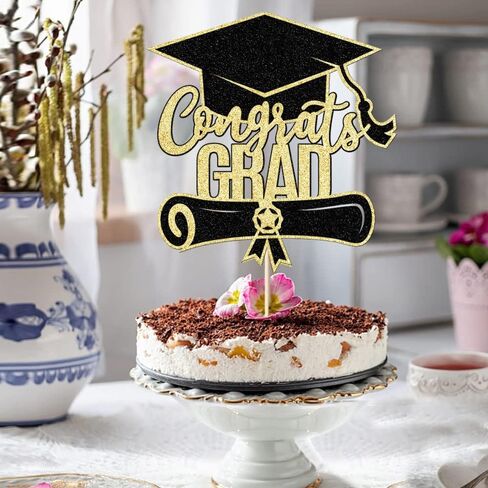 2025 Graduation Congrats Grad Cake Topper,2025 High School/College/Senior Graduation Party Decorations Supplies in Saudi Arabia