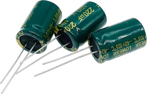 20pcs 35V 220UF Capacitor 8x12mm(0.31x0.47in) High Frequency Aluminum Electrolytic Capacitors for TV, LCD Monitor, Game in Saudi Arabia
