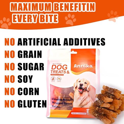 Dog Treats, Dog Kabobs Treats Made with Real Chicken, Duck, Grain Free, Easily Digestible, Long-Lasting for Large & Small Dogs - Supports Healthy Teeth in Saudi Arabia