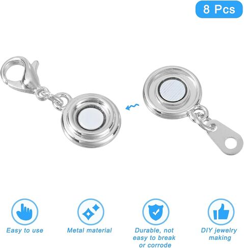 uxcell 8pcs clasps clasps ، clasps clasps يوضح إغلاق قفل مع مشابك جراد البحر لقلادة سوار DIY صنع مجوهرات الزفاف (الذهب الوردي) in Saudi Arabia