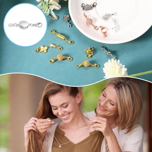 uxcell 8pcs clasps clasps ، clasps clasps يوضح إغلاق قفل مع مشابك جراد البحر لقلادة سوار DIY صنع مجوهرات الزفاف (الذهب الوردي) in Saudi Arabia