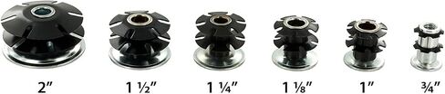 Outwater Industries Double Star Threaded Caster Insert | Heat Treated Steel | Fits 1-1/4 Inch Round 16-18 Gauge Tube | Thread: 5/16-18 | 20 Pack in Kuwait