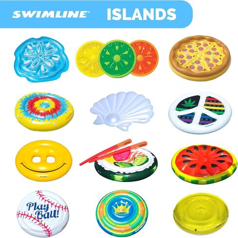 SWIMLINE Originals Floating Island Inflatable Summer Pool Float Rafts | Inflatabale Floaties Raft Pool Lounger | Inflatable Pool Raft for Adults & Kids | Multi Person Party Summer Float Decoration in Saudi Arabia