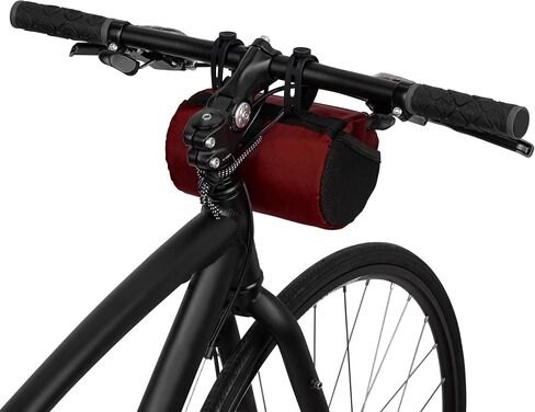 Handlebar Bike Bag – Water-Resistant Hard Shell with Quick-Access Zipper, Side Mesh Pockets, and Spacious Storage – Ideal for Cycling, Commuting, and Adventure Rides (Black) in Saudi Arabia