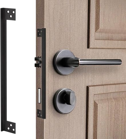 Door Latch Guard Plate, Outswing Door Security Protector, Door Latch Shield, Cover to Block Access to The Door Lock/Deadbolt Latch (7 in. - 1pack) in Kuwait