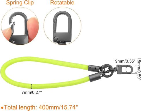 uxcell Keychain Wristlet Lanyard, Braided Wrist Lanyard in Kuwait