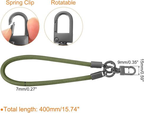 uxcell Keychain Wristlet Lanyard, Braided Wrist Lanyard in Kuwait